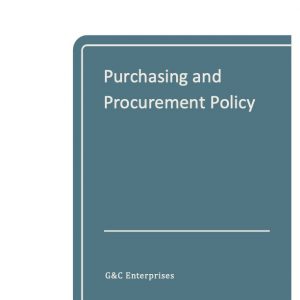 Purchasing and Procurement Policy Template