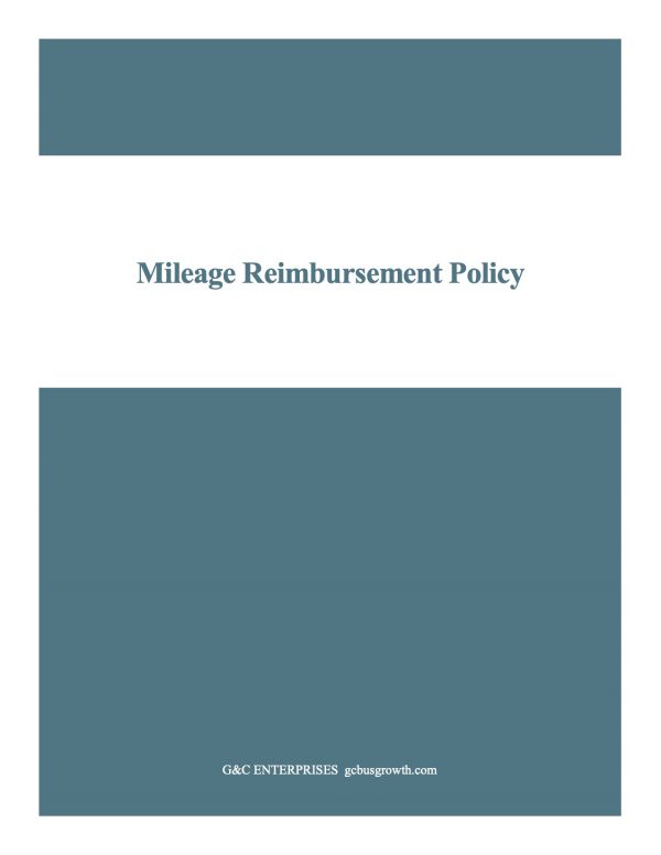 Mileage Reimbursement Policy 1