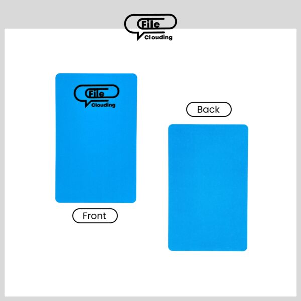 NFC Card NTAG215 - Business Card Size - Blue - Image 3