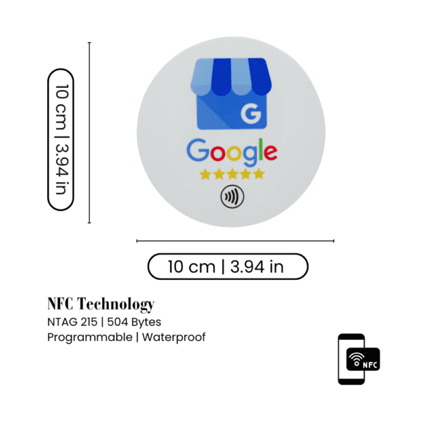 Google Review Tab Round Sticker - Image 3