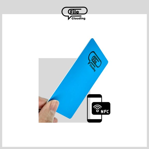 NFC Card NTAG215 - Business Card Size - Blue - Image 4