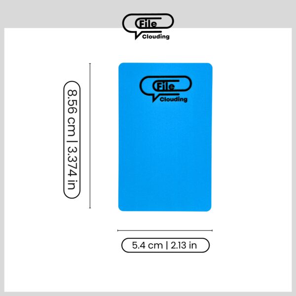 NFC Card NTAG215 - Business Card Size - Blue - Image 5