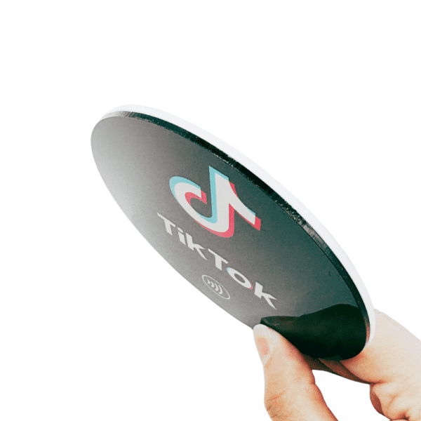 TikTok Audience Grow NFC Tab Round Sticker - Image 4