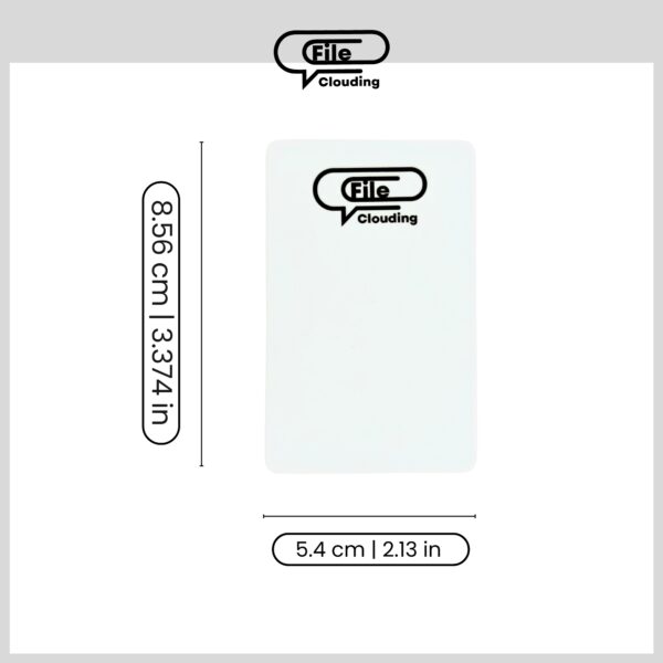 NFC Card NTAG215 - Business Card Size - White - Image 5