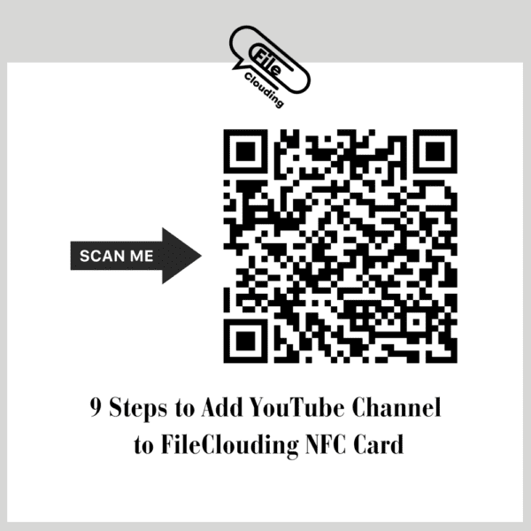 YouTube Follow Us NFC Tab Round Sticker - Image 5