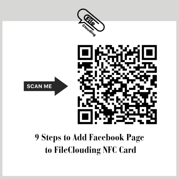 Facebook Connection NFC Tab Round Sticker - Image 5