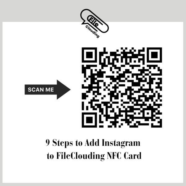 Instagram Follow Us NFC Tab Round Sticker - Image 5
