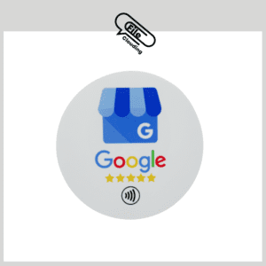 Google Review Tab Round Sticker
