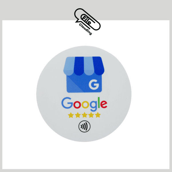 Google Review Tab Round Sticker