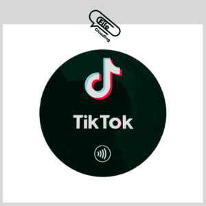TikTok Audience Grow NFC Tab Round Sticker