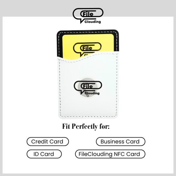 FileClouding PU Leather Card Holder - With NFC NTAG213 - Image 6